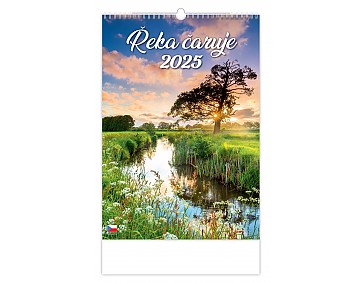 Nástěnný kalendář 2025 Kalendář Řeka čaruje