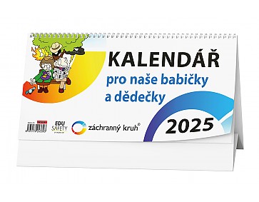 Stolní kalendář 2025 - Kalendář pro naše babičky a dědečky