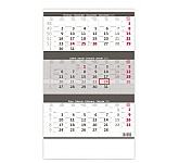 Nástěnný kalendář 2025 Tříměsíční kalendář šedý