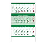 Nástěnný kalendář 2025 Tříměsíční kalendář zelený