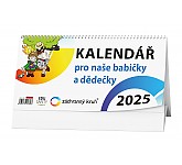 Stolní kalendář 2025 - Kalendář pro naše babičky a dědečky